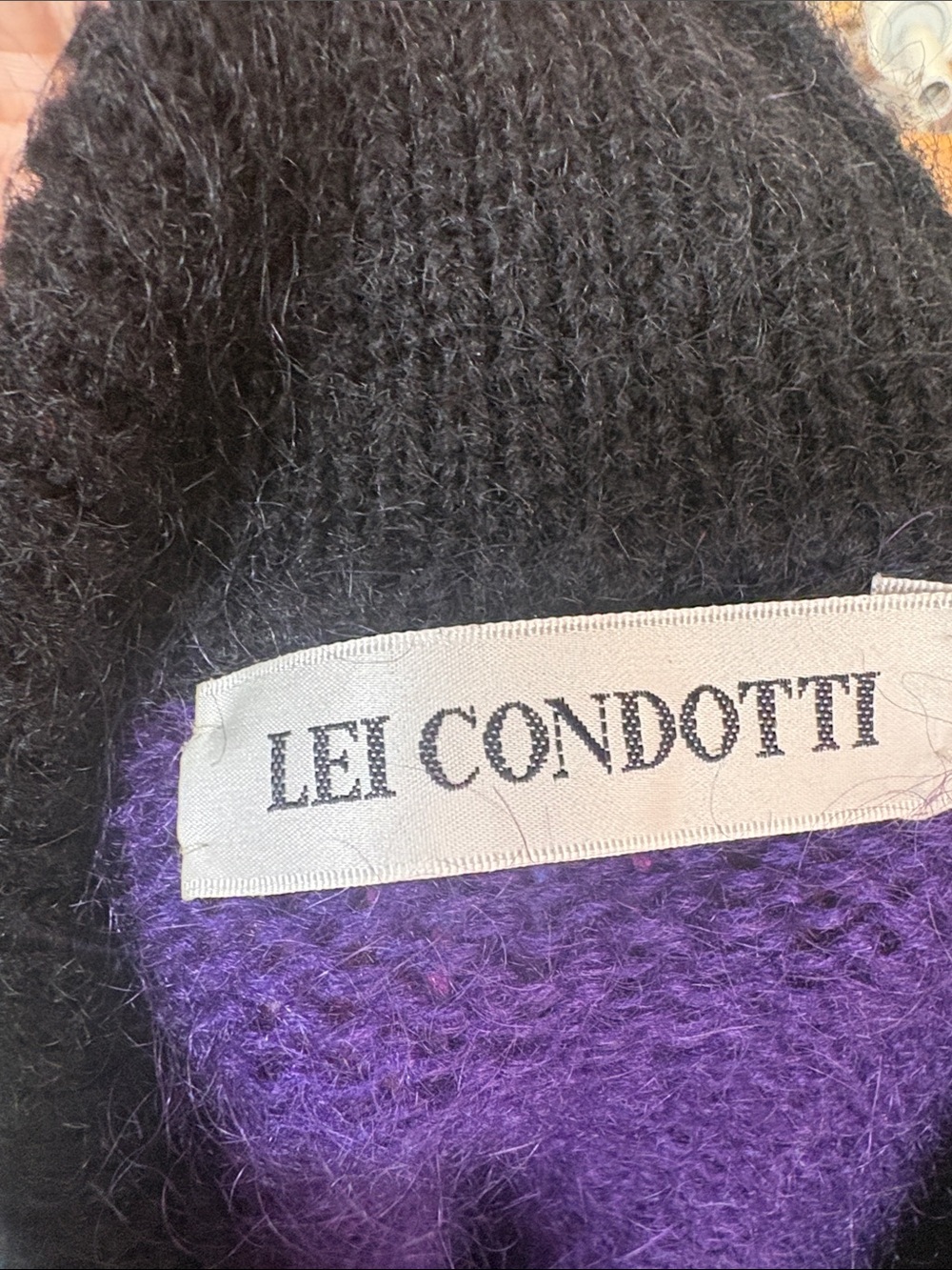 Vintage Lei Condotti Mohair Blend Sweater Sz M - Picture 10 of 11